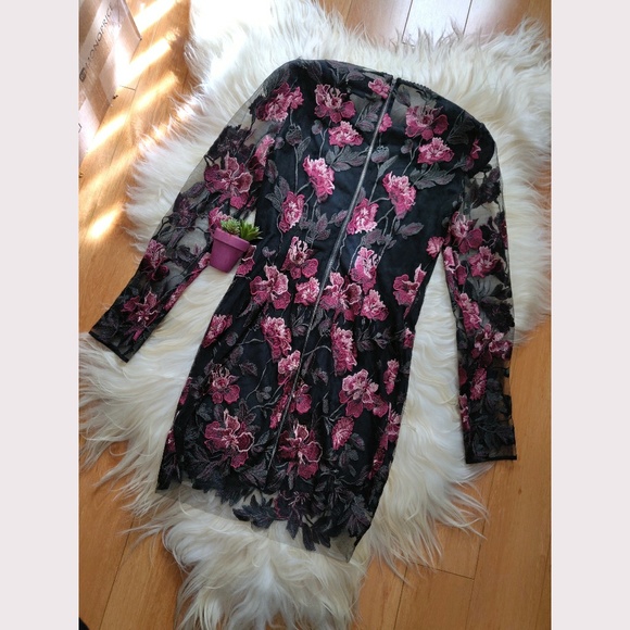 NEW Nasty Gal collection floral sheer dress - Picture 7 of 8